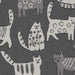 Purr Cat - Jacquard Upholstery Fabric - Yard / purr-graphite - Revolution Upholstery Fabric