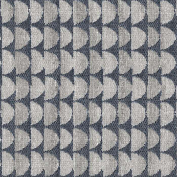 Geometric Print - Jacquard Upholstery Fabric - yard / geometrics-lapis - Revolution Upholstery Fabric