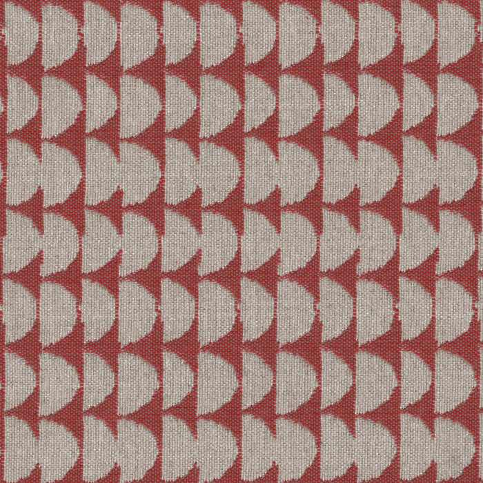 Geometric Print - Jacquard Upholstery Fabric - yard / geometrics-tomato - Revolution Upholstery Fabric