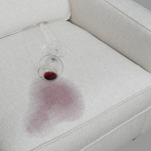 wine spilled on Revoltion fabric