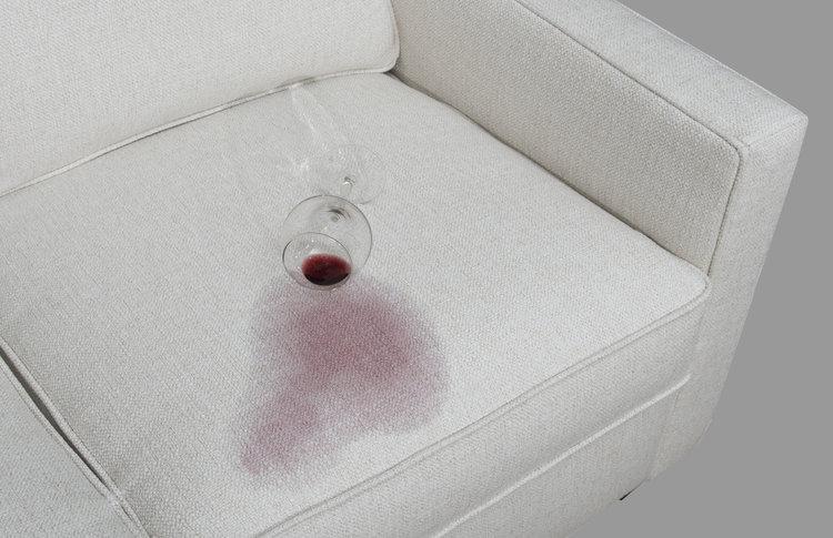 wine spilled on Revoltion fabric