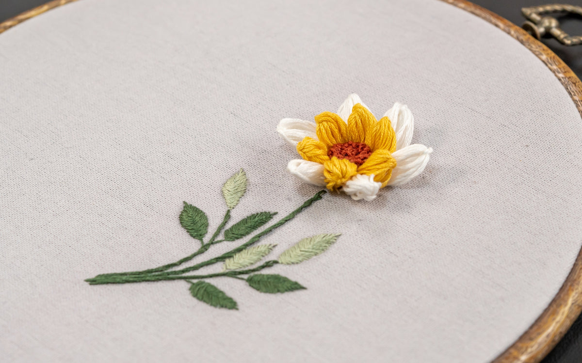 Use this embroidery fabric to embellish your home decor