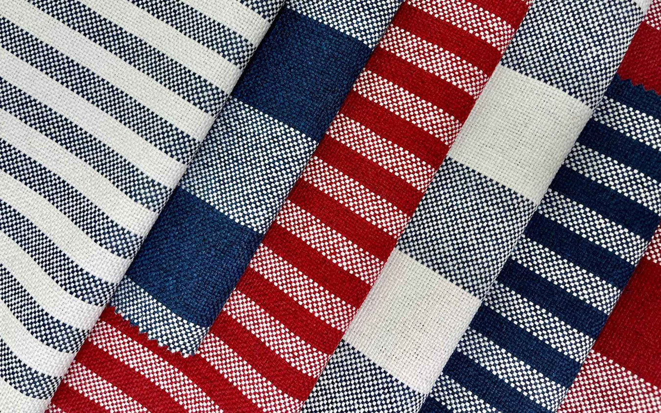 Stars & Stripes | Red, White & Blue Outdoor Fabrics by Revolution