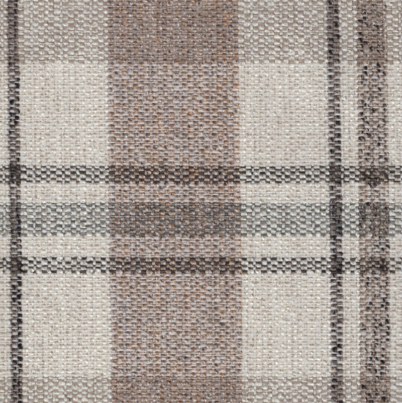 Artisanal Plaid Upholstery Fabric - Swatch / Cream - Revolution Upholstery Fabric