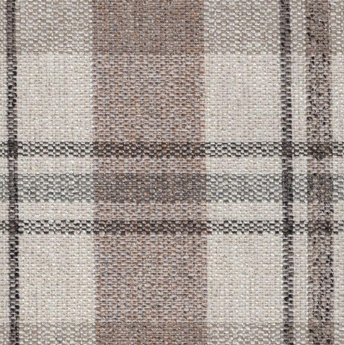 Artisanal Plaid Upholstery Fabric - Swatch / Cream - Revolution Upholstery Fabric