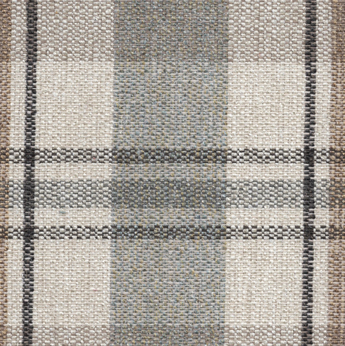 Artisanal Plaid Upholstery Fabric - Swatch / Spa - Revolution Upholstery Fabric
