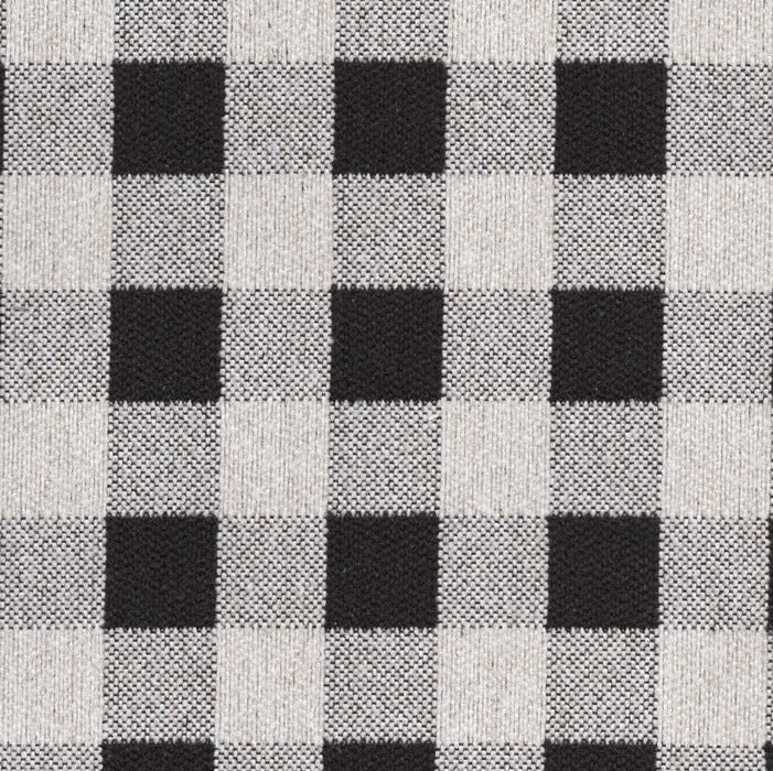 Brompton Checkered Print - Jacquard Upholstery Fabric - Yard / brompton-black - Revolution Upholstery Fabric
