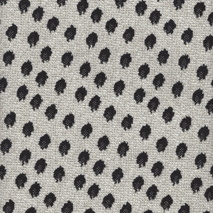 Spottie Dottie- Jacquard Upholstery Fabric - Swatch / Carbon - Revolution Upholstery Fabric