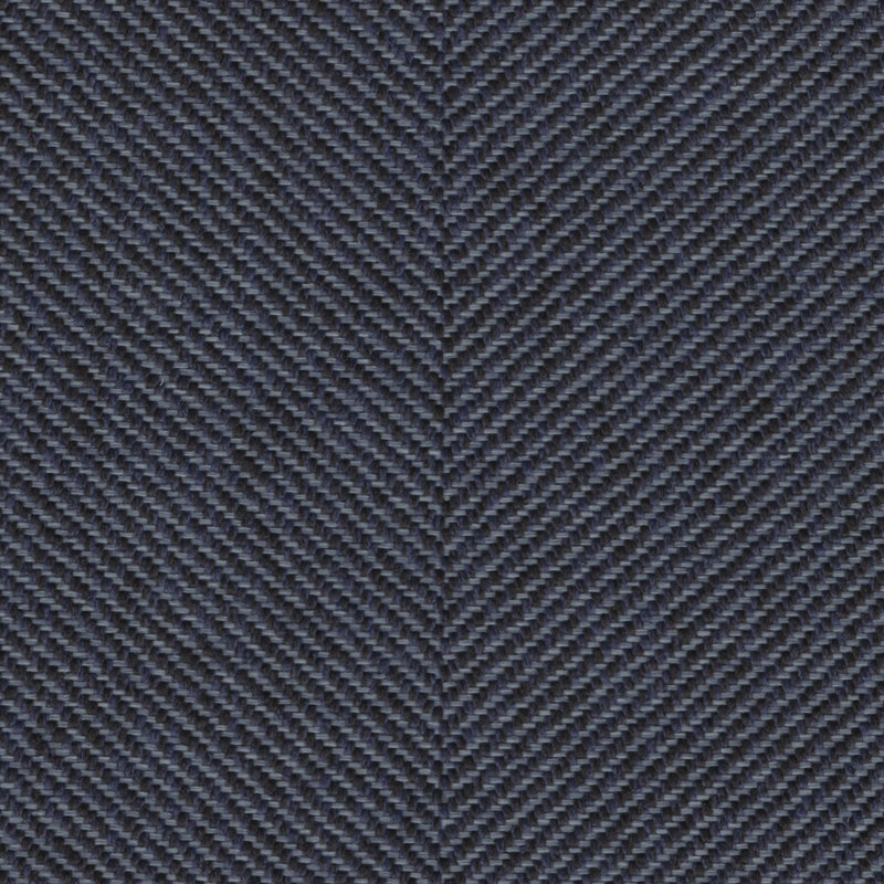 Downton - Performance herringbone upholstery fabric - Yard / Navy - Revolution Upholstery Fabric