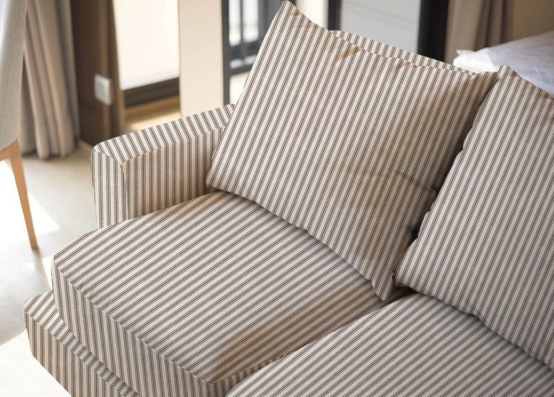 Foreshore - Washable Striped Performance Fabric - - Revolution Upholstery Fabric