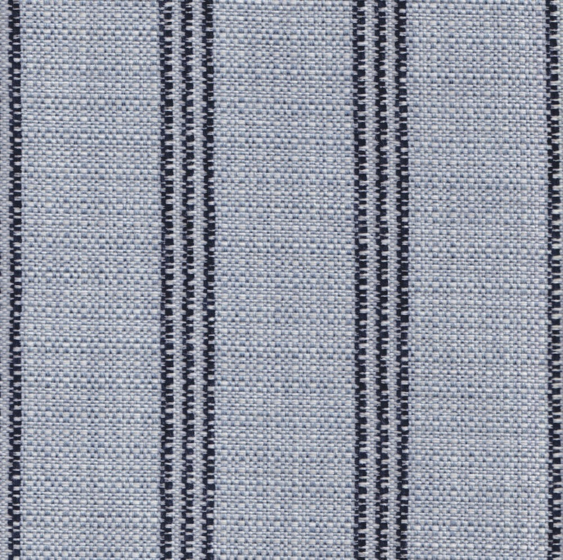 High Society - Tailored Striped Upholstery Fabric - Yard / Lapis - Revolution Upholstery Fabric