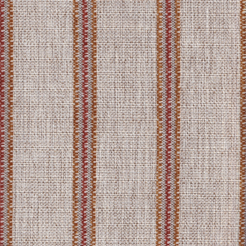 High Society - Tailored Striped Upholstery Fabric - Yard / Terra Cotta - Revolution Upholstery Fabric