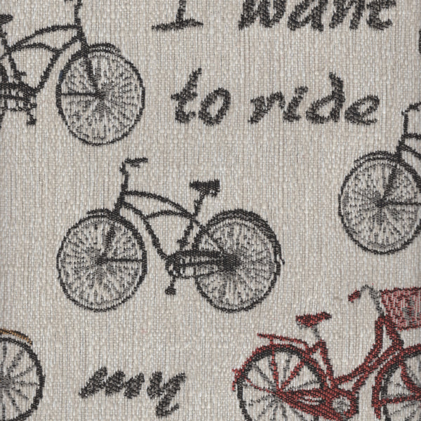 Keep Pedaling Jacquard Fabric