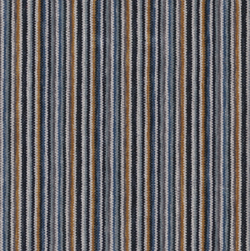 Mitchell - Modern Striped Upholstery Fabric - Yard / Lapis - Revolution Upholstery Fabric