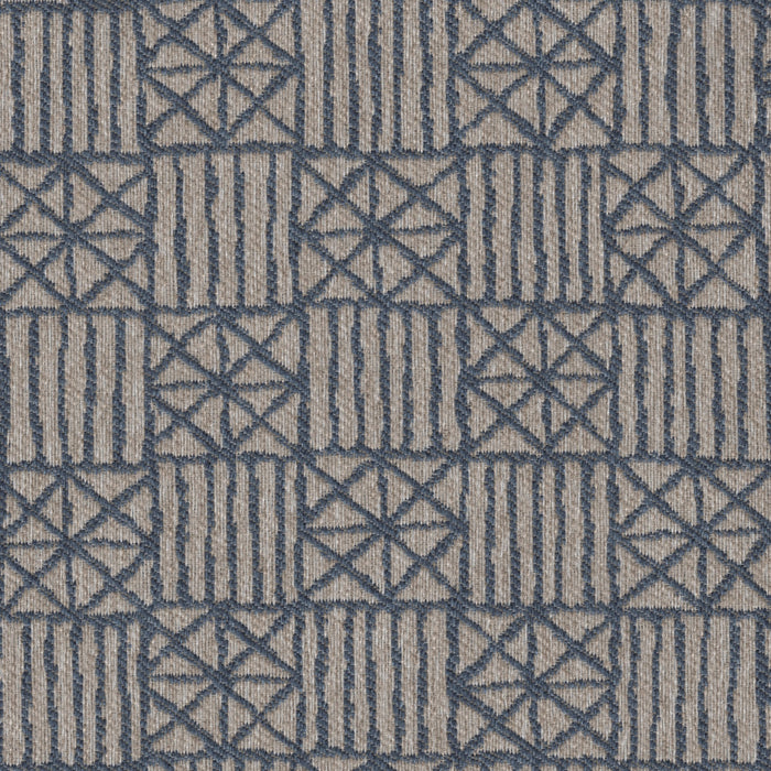 Delgado - Jacquard Upholstery Fabric - Yard / delgado-navy - Revolution Upholstery Fabric