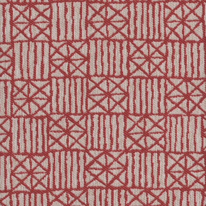 Delgado - Jacquard Upholstery Fabric - Yard / delgado-red - Revolution Upholstery Fabric