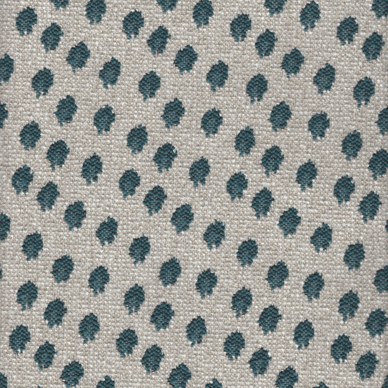 Spottie Dottie- Jacquard Upholstery Fabric - Swatch / Teal - Revolution Upholstery Fabric