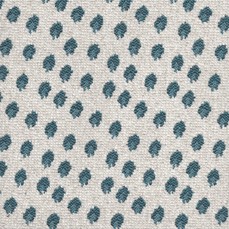 Spottie Dottie- Jacquard Upholstery Fabric - Swatch / Teal - Revolution Upholstery Fabric