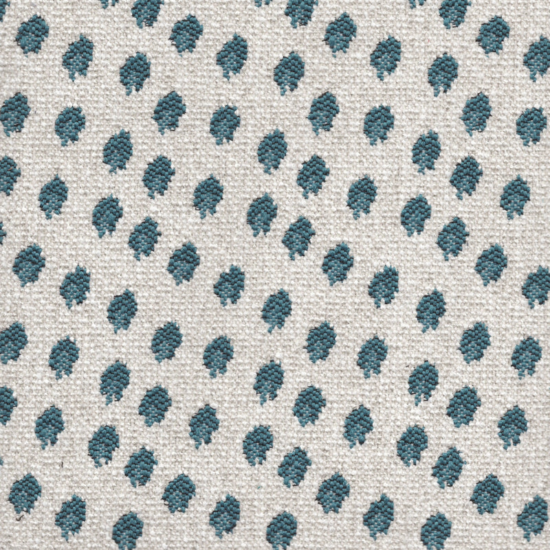 Spottie Dottie- Jacquard Upholstery Fabric - Swatch / Teal - Revolution Upholstery Fabric
