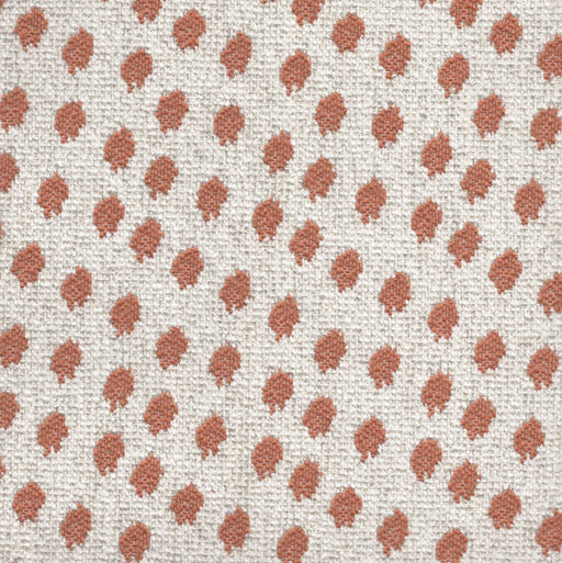Spottie Dottie- Jacquard Upholstery Fabric - Yard / Terracotta - Revolution Upholstery Fabric