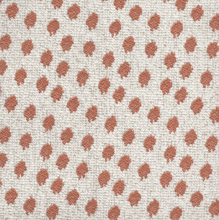 Spottie Dottie- Jacquard Upholstery Fabric - Swatch / Terracotta - Revolution Upholstery Fabric
