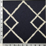 Chainstitch - Jacquard Upholstery Fabric- Discontinued - Yard / chainstitch-indigo - Revolution Upholstery Fabric