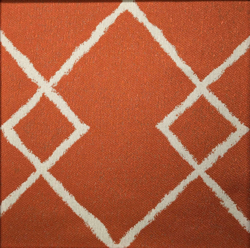 Chainstitch - Jacquard Upholstery Fabric- Discontinued - Yard / chainstitch-mango - Revolution Upholstery Fabric