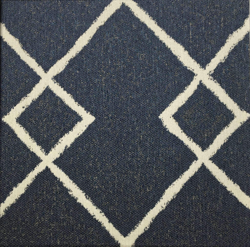 Chainstitch - Jacquard Upholstery Fabric- Discontinued - Yard / chainstitch-marine - Revolution Upholstery Fabric