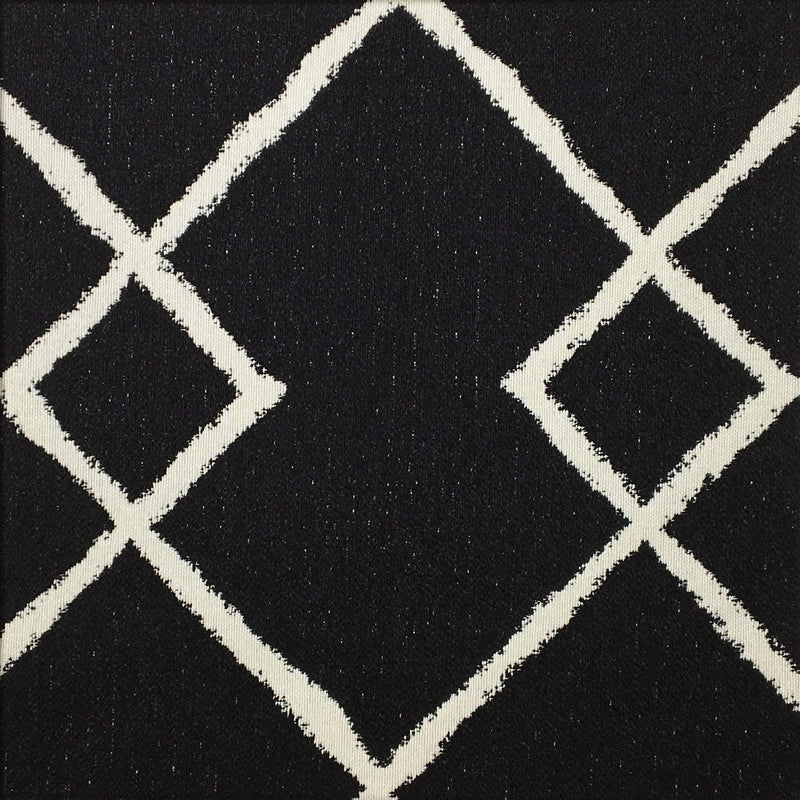 Chainstitch - Jacquard Upholstery Fabric- Discontinued - Yard / chainstitch-onyx - Revolution Upholstery Fabric