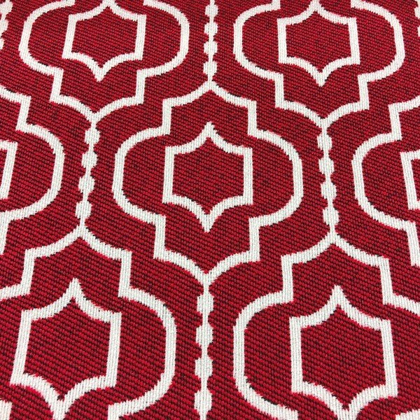 Tensil - Outdoor Performance Fabric - yard / Red - Revolution Upholstery Fabric