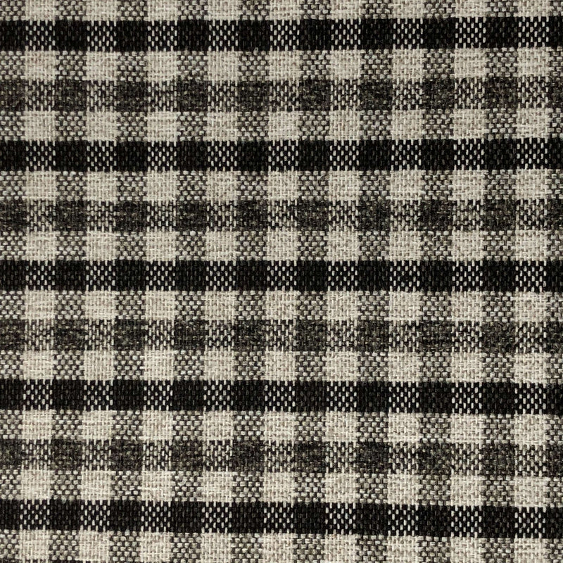 Charles - Plaid Upholstery Fabric - Discontinued - Swatch / Onyx - Revolution Upholstery Fabric