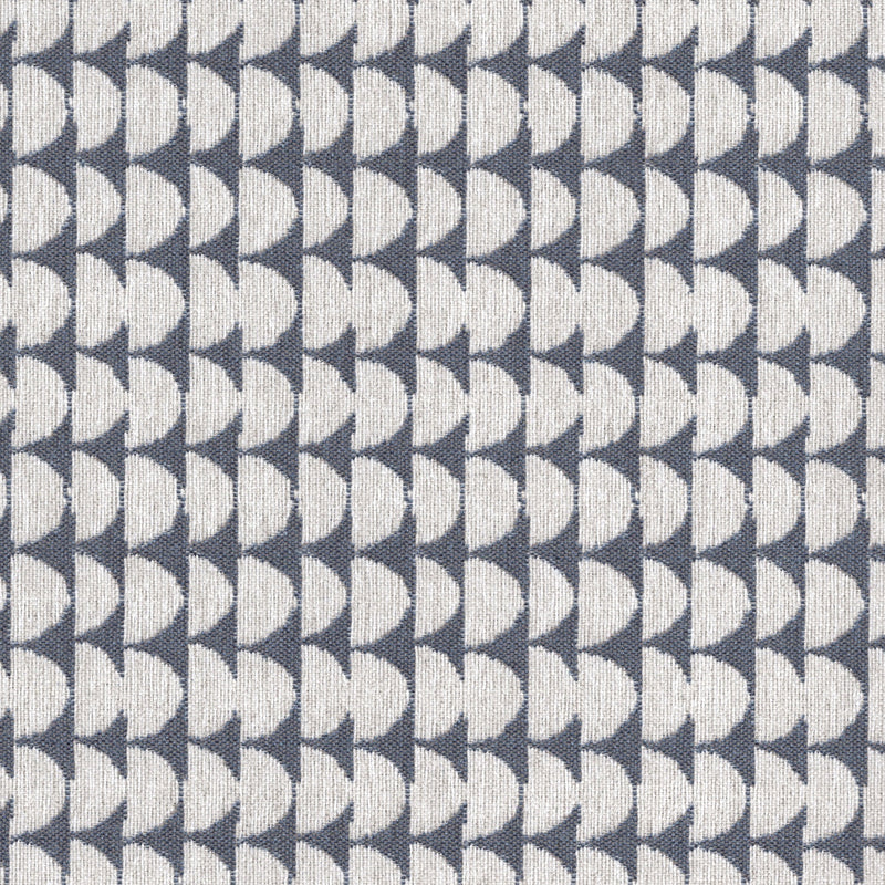 Geometric Print - Jacquard Upholstery Fabric - yard / geometrics-lapis - Revolution Upholstery Fabric