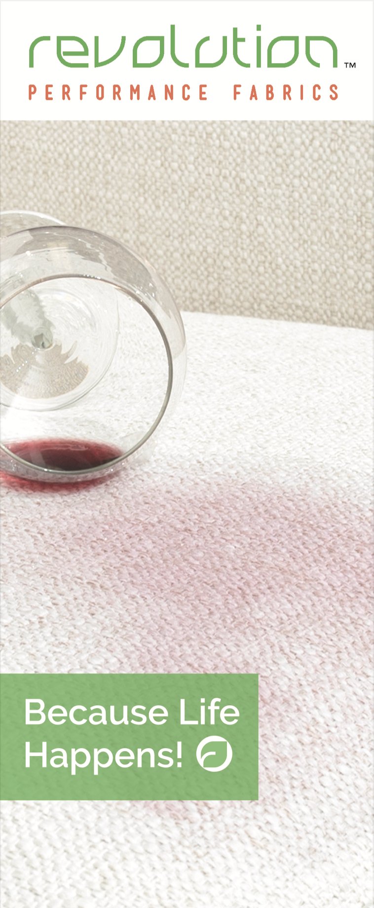 Revolution Single Panel Leaflet (Wine Spill) - Revolution Outdoor Single Panel Leaflet - Revolution Upholstery Fabric