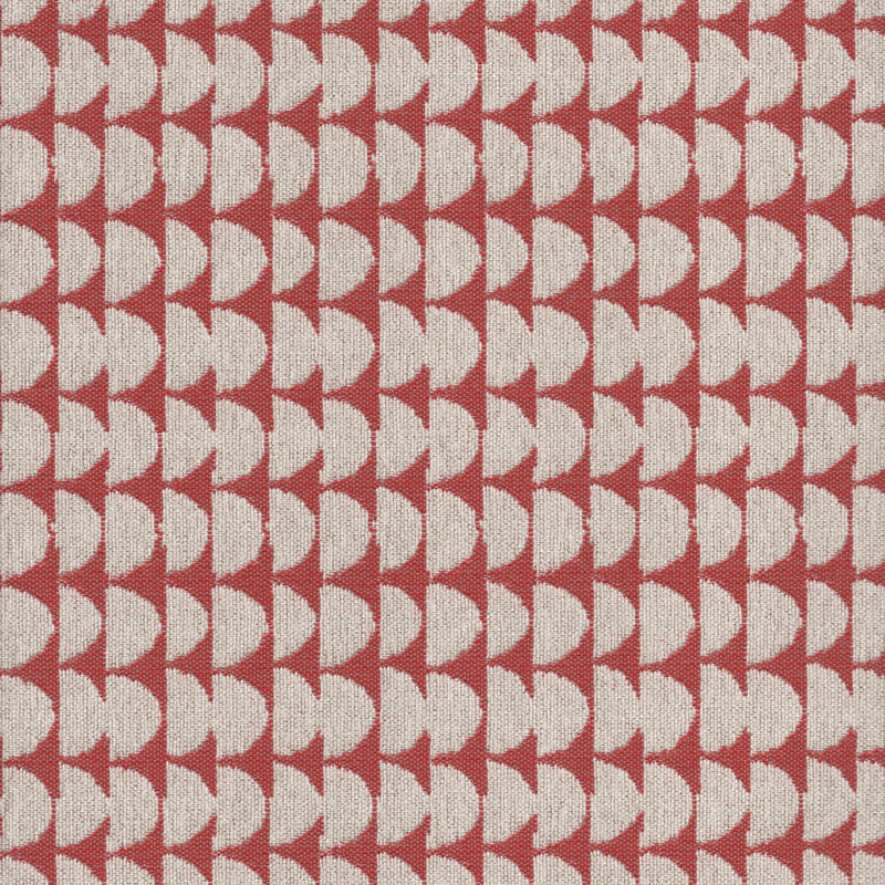 Geometric Print - Jacquard Upholstery Fabric - yard / geometrics-tomato - Revolution Upholstery Fabric
