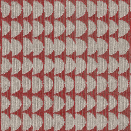 Geometric Print - Jacquard Upholstery Fabric - yard / geometrics-tomato - Revolution Upholstery Fabric