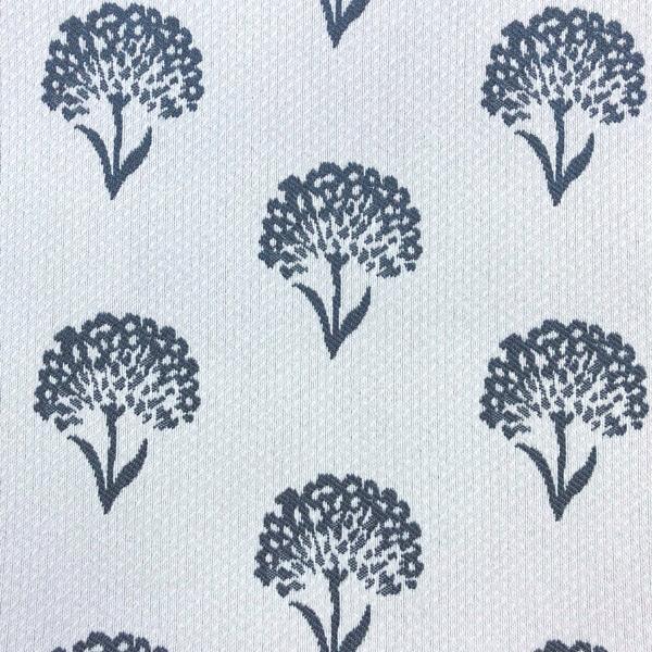 Coneflower Floral - Jacquard Upholstery Fabric - Yard / coneflower-navy - Revolution Upholstery Fabric