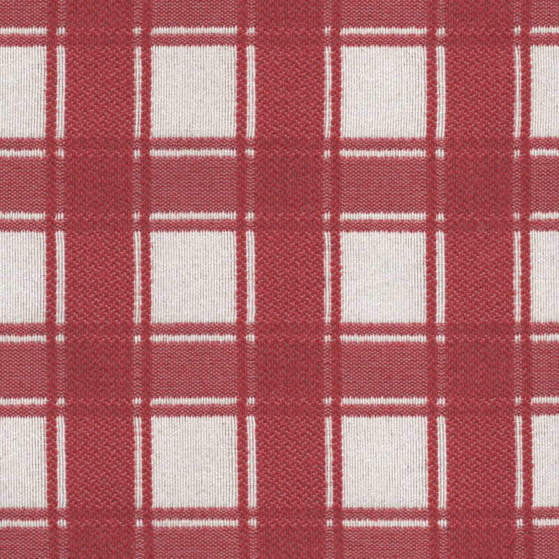 Denmark Plaid - Jacquard Upholstery Fabric - Yard / denmark-cherry - Revolution Upholstery Fabric