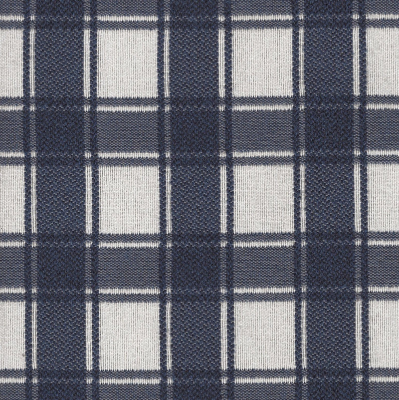 Denmark Plaid - Jacquard Upholstery Fabric - Yard / denmark-indigo - Revolution Upholstery Fabric