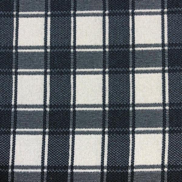 Denmark Plaid - Jacquard Upholstery Fabric - Yard / denmark-indigo - Revolution Upholstery Fabric