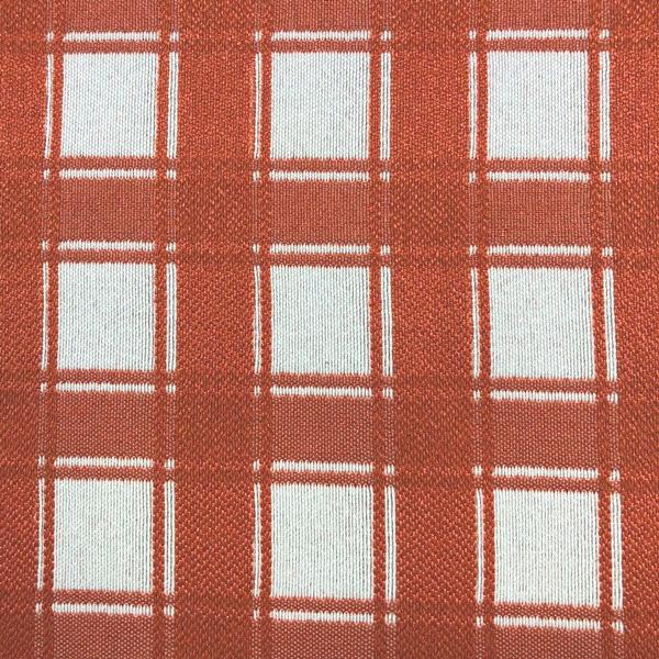 Denmark Plaid - Jacquard Upholstery Fabric - Yard / denmark-mango - Revolution Upholstery Fabric