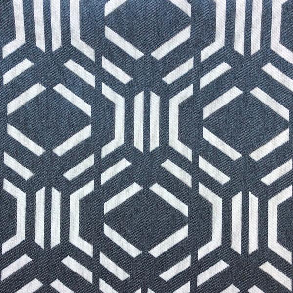 Montpelier Geometric Pattern -  Jacquard Upholstery Fabric - Yard / montpelier-navy - Revolution Upholstery Fabric