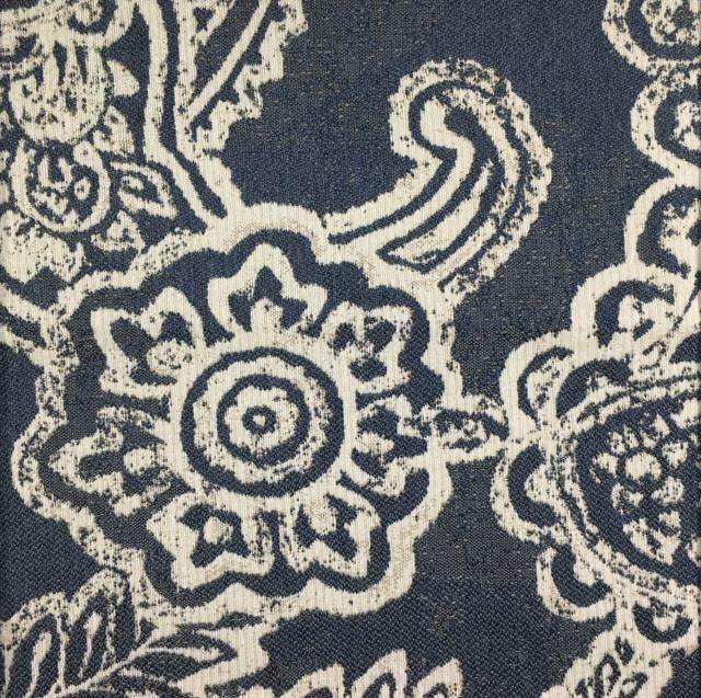 Opulent - Paisley Upholstery Fabric - Yard / opulent-marine - Revolution Upholstery Fabric