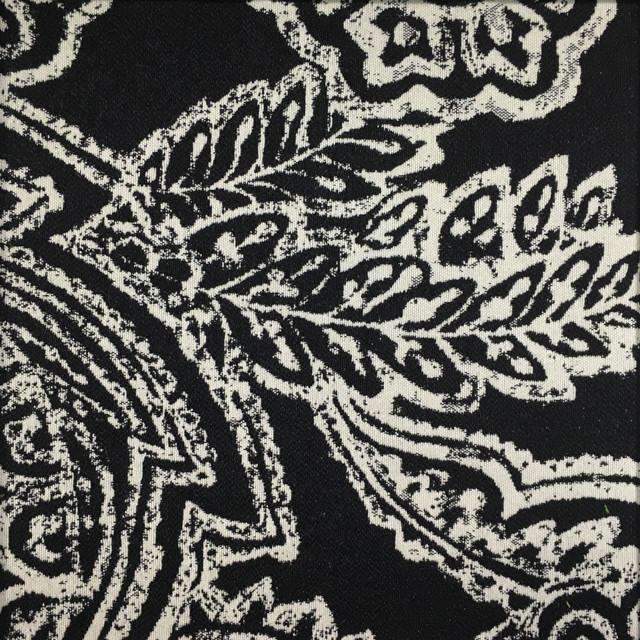 Opulent - Paisley Upholstery Fabric - Discontinued - Yard / opulent-onyx - Revolution Upholstery Fabric