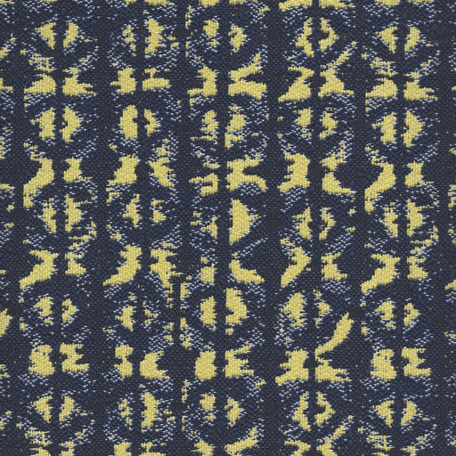 Polynesian - Outdoor Performance Fabric - yard / Navy Yellow - Revolution Upholstery Fabric