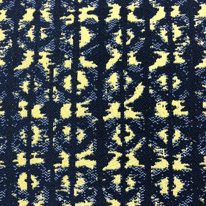 Polynesian - Outdoor Performance Fabric - yard / Navy Yellow - Revolution Upholstery Fabric