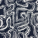 Squiggle  - Outdoor Upholstery Fabric - Swatch / Navy - Revolution Upholstery Fabric