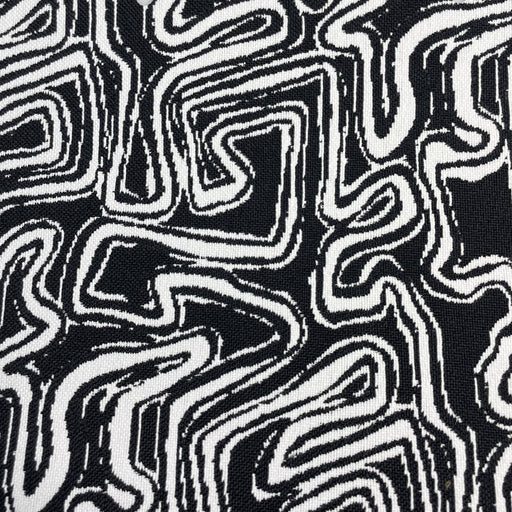 Squiggle - Outdoor Upholstery Fabric - Yard / Carbon - Revolution Upholstery Fabric